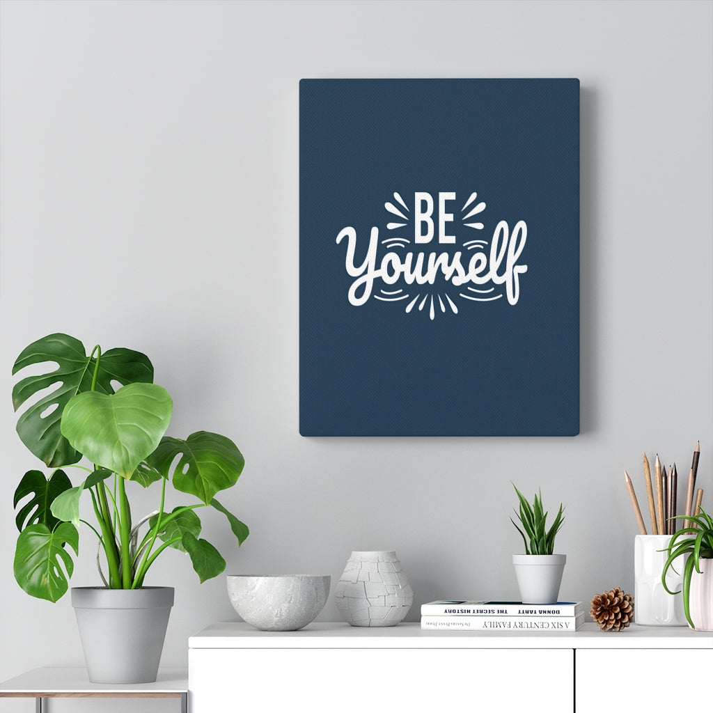 Scripture Walls Inspirational Wall Art Be Yourself Wall Art Motivation Wall Decor for Home Office Gym Inspiring Success Quote Print Ready to Hang Unframed-Express Your Love Gifts