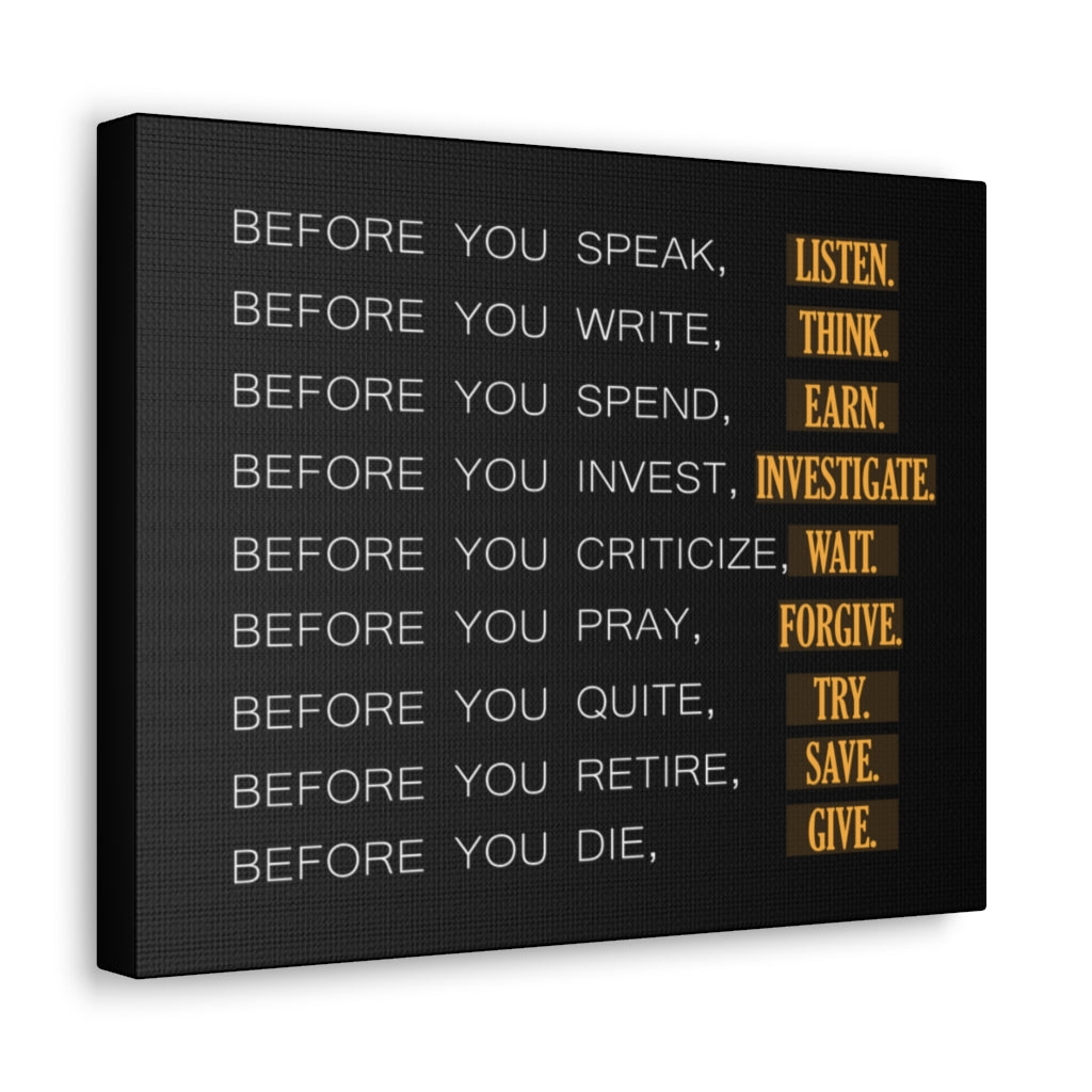 Scripture Walls Inspirational Wall Art Before You Motivation Wall Decor for Home Office Gym Inspiring Success Quote Print Ready to Hang Unframed-Express Your Love Gifts