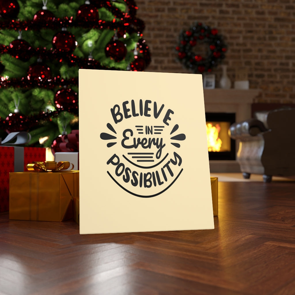 Scripture Walls Inspirational Wall Art Believe In Every Possibility Wall Art Motivation Wall Decor for Home Office Gym Inspiring Success Quote Print Ready to Hang Unframed-Express Your Love Gifts