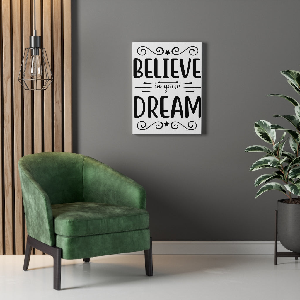Scripture Walls Inspirational Wall Art Believe In Your Dream Wall Art Motivation Wall Decor for Home Office Gym Inspiring Success Quote Print Ready to Hang Unframed-Express Your Love Gifts