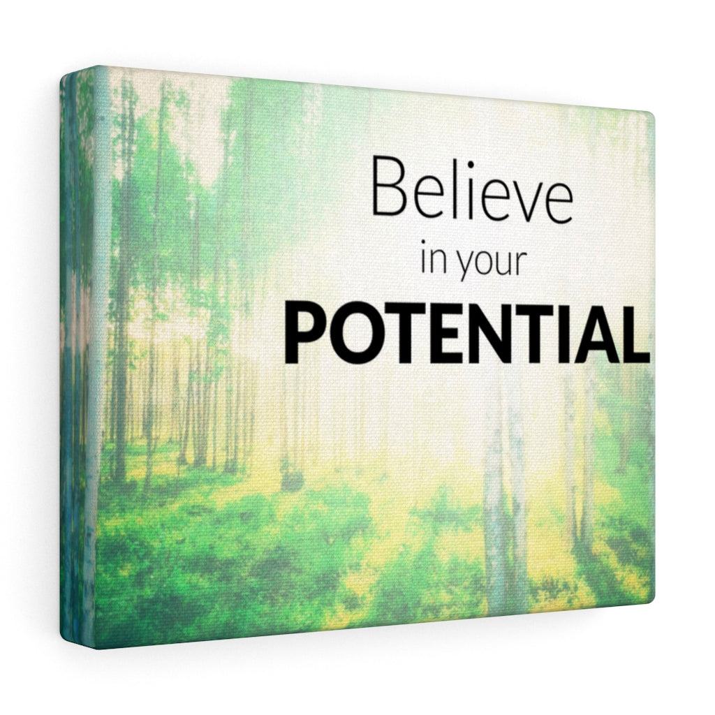Scripture Walls Inspirational Wall Art Believe In Your Potential Wall Art Motivational Motto Inspiring Prints Artwork Decor Ready to Hang Unframed-Express Your Love Gifts