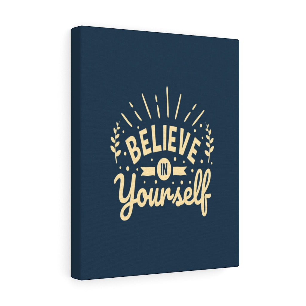 Scripture Walls Inspirational Wall Art Believe In Yourself Blue Wall Art Motivation Wall Decor for Home Office Gym Inspiring Success Quote Print Ready to Hang Unframed-Express Your Love Gifts