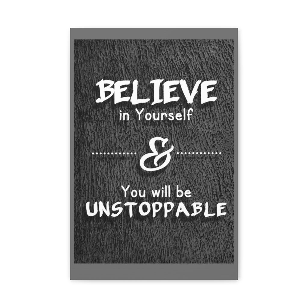 Scripture Walls Inspirational Wall Art Believe In Yourself Motivation Wall Decor for Home Office Gym Inspiring Success Quote Print Ready to Hang Unframed-Express Your Love Gifts