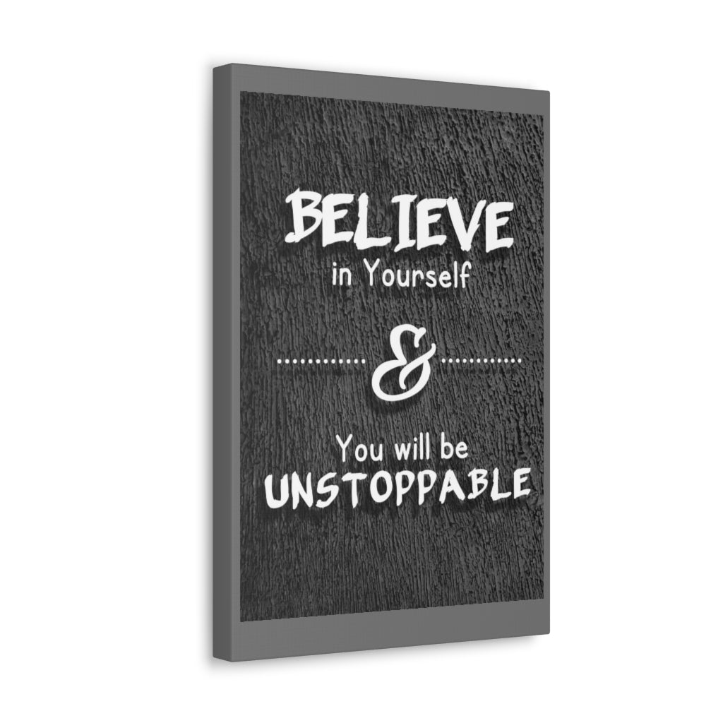 Scripture Walls Inspirational Wall Art Believe In Yourself Motivation Wall Decor for Home Office Gym Inspiring Success Quote Print Ready to Hang Unframed-Express Your Love Gifts