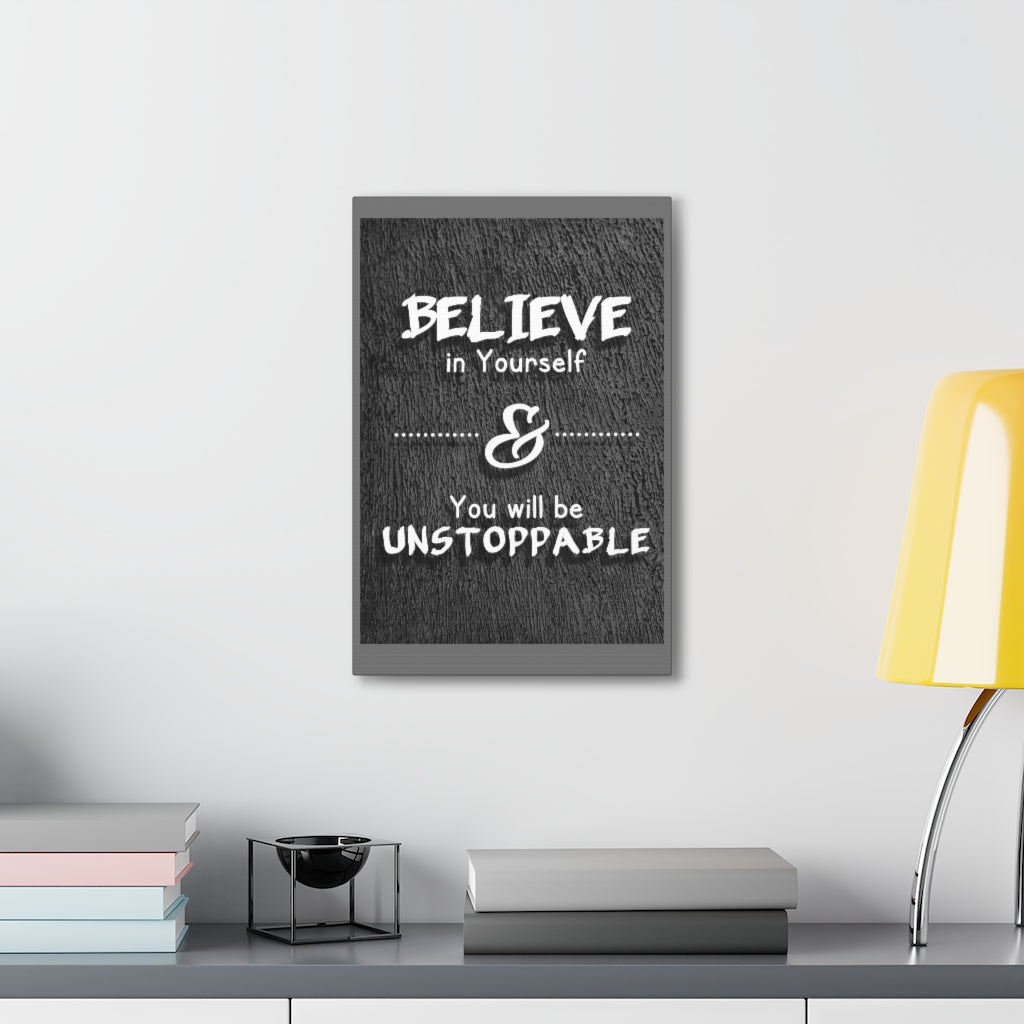 Scripture Walls Inspirational Wall Art Believe In Yourself Motivation Wall Decor for Home Office Gym Inspiring Success Quote Print Ready to Hang Unframed-Express Your Love Gifts