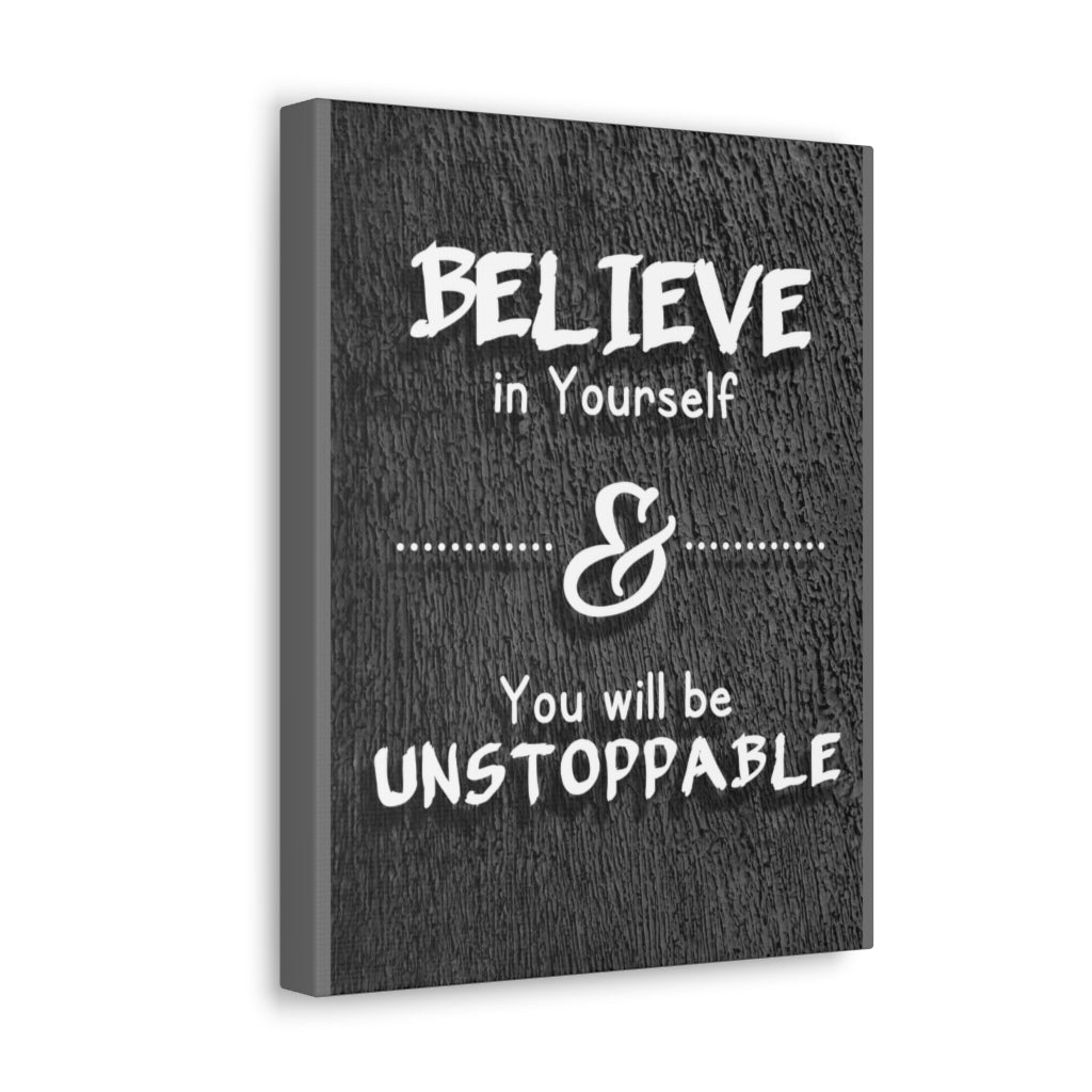 Scripture Walls Inspirational Wall Art Believe In Yourself Motivation Wall Decor for Home Office Gym Inspiring Success Quote Print Ready to Hang Unframed-Express Your Love Gifts