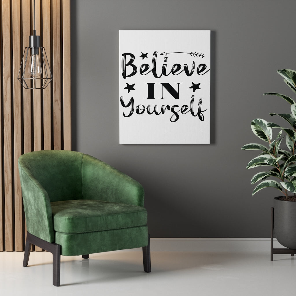 Scripture Walls Inspirational Wall Art Believe In Yourself Stars Wall Art Motivation Wall Decor for Home Office Gym Inspiring Success Quote Print Ready to Hang Unframed-Express Your Love Gifts