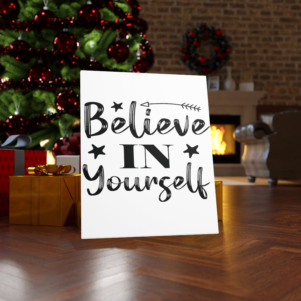 Scripture Walls Inspirational Wall Art Believe In Yourself Stars Wall Art Motivation Wall Decor for Home Office Gym Inspiring Success Quote Print Ready to Hang Unframed-Express Your Love Gifts