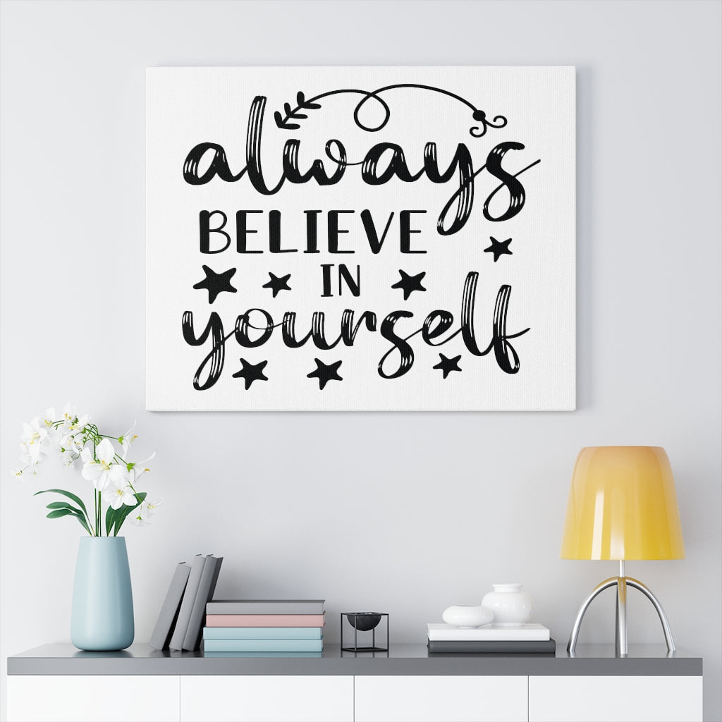 Scripture Walls Inspirational Wall Art Believe In Yourself Wall Art Motivation Wall Decor for Home Office Gym Inspiring Success Quote Print Ready to Hang Unframed-Express Your Love Gifts