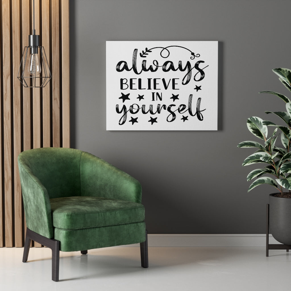 Scripture Walls Inspirational Wall Art Believe In Yourself Wall Art Motivation Wall Decor for Home Office Gym Inspiring Success Quote Print Ready to Hang Unframed-Express Your Love Gifts