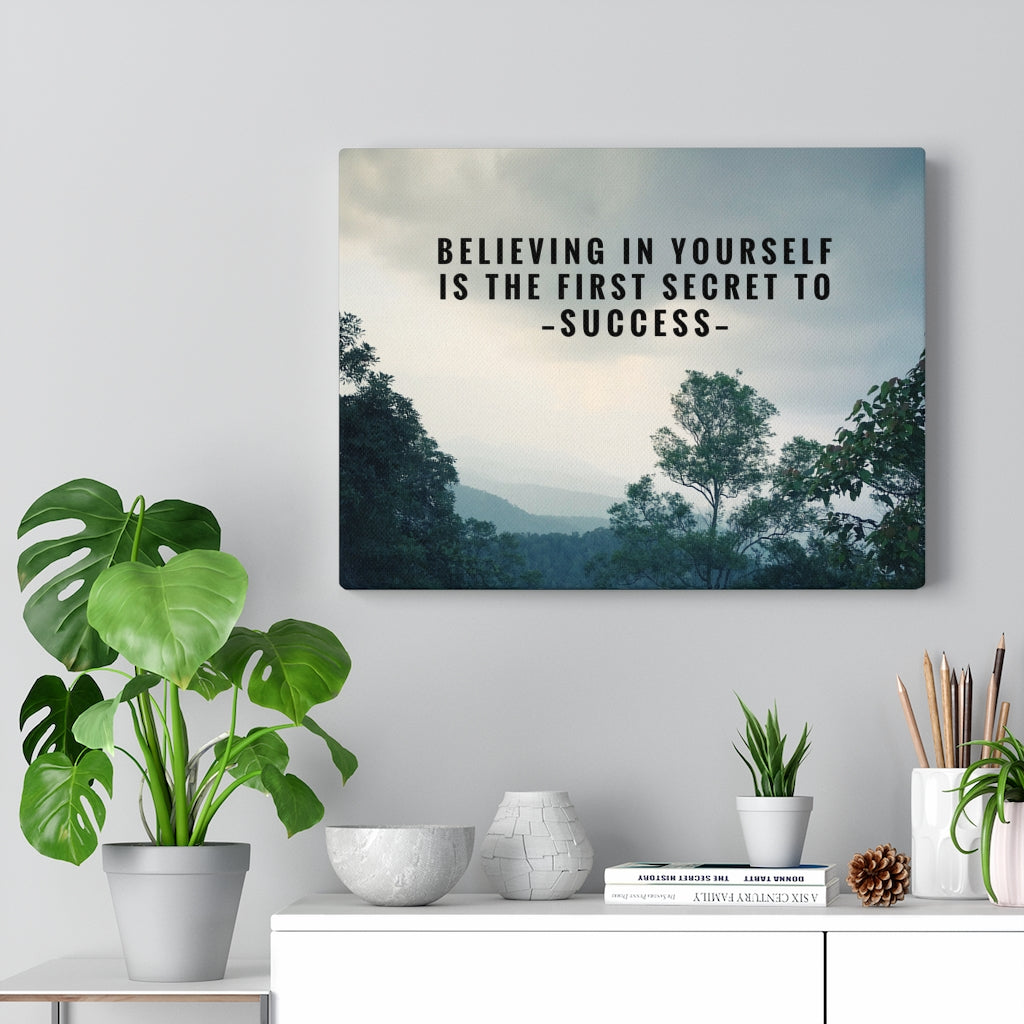 Scripture Walls Inspirational Wall Art Believing in Yourself Secret to Success Motivational Print Ready to Hang Artwork Unframed-Express Your Love Gifts