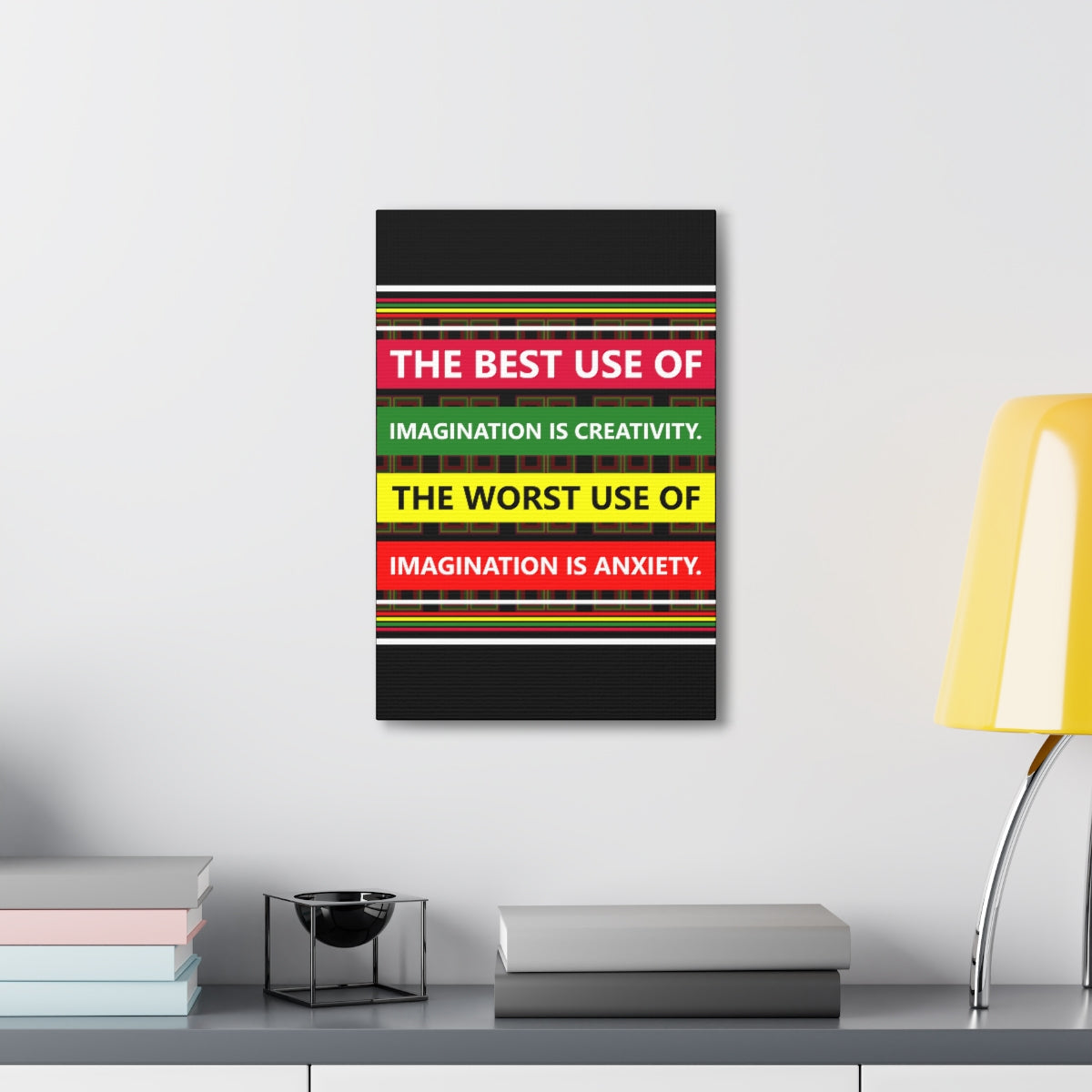 Scripture Walls Inspirational Wall Art Best Imagination Is Creativity Motivation Wall Decor for Home Office Gym Inspiring Success Quote Print Ready to Hang Unframed-Express Your Love Gifts