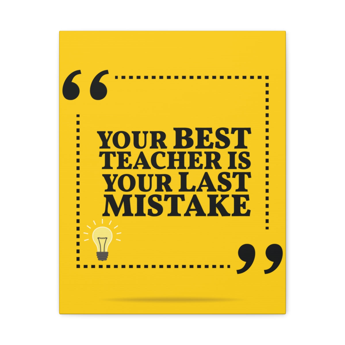 Scripture Walls Inspirational Wall Art Best Teacher Is Your Mistake Motivation Wall Decor for Home Office Gym Inspiring Success Quote Print Ready to Hang Unframed-Express Your Love Gifts