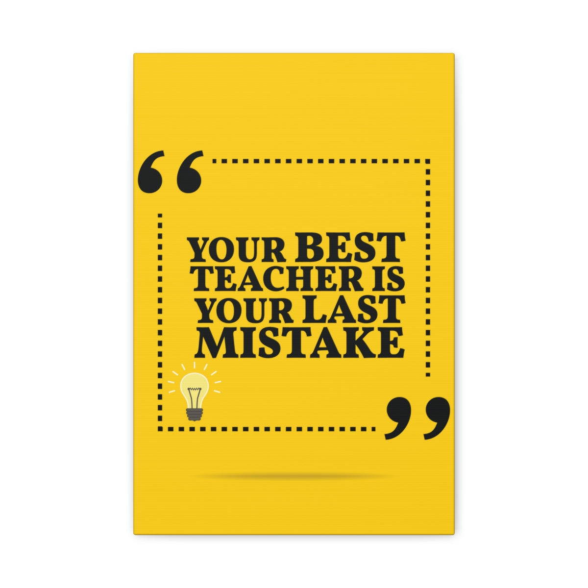 Scripture Walls Inspirational Wall Art Best Teacher Is Your Mistake Motivation Wall Decor for Home Office Gym Inspiring Success Quote Print Ready to Hang Unframed-Express Your Love Gifts