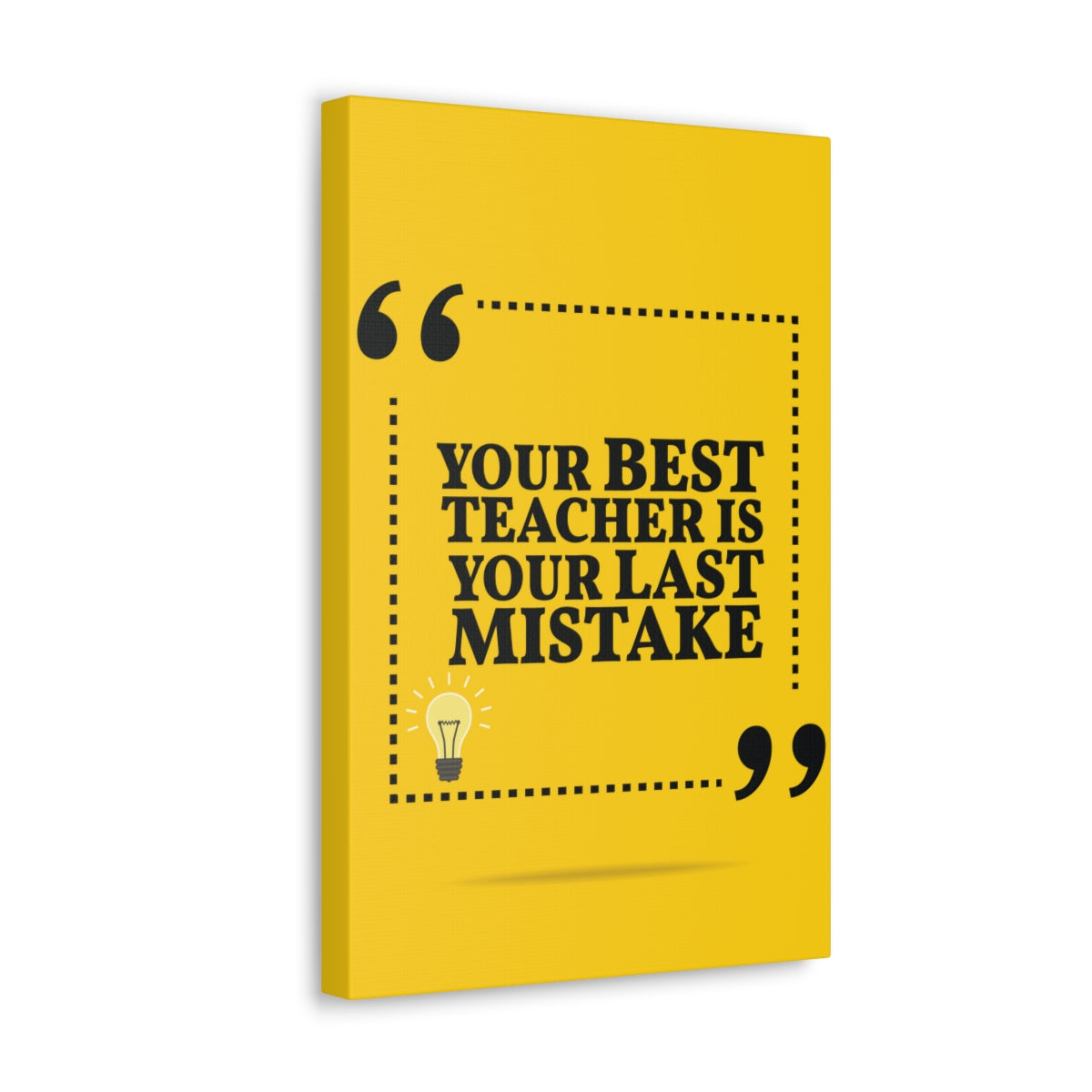 Scripture Walls Inspirational Wall Art Best Teacher Is Your Mistake Motivation Wall Decor for Home Office Gym Inspiring Success Quote Print Ready to Hang Unframed-Express Your Love Gifts