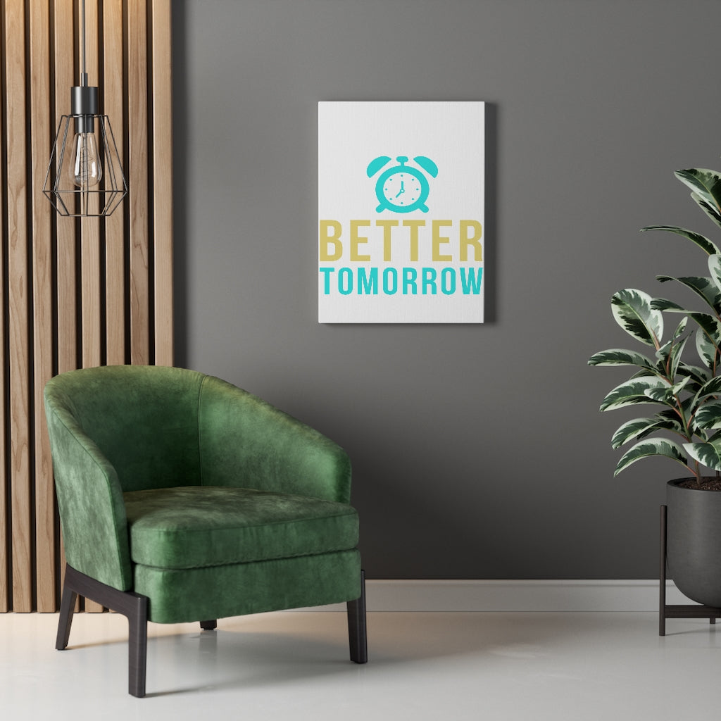 Scripture Walls Inspirational Wall Art Better Tomorrow Wall Art Motivation Wall Decor for Home Office Gym Inspiring Success Quote Print Ready to Hang Unframed-Express Your Love Gifts