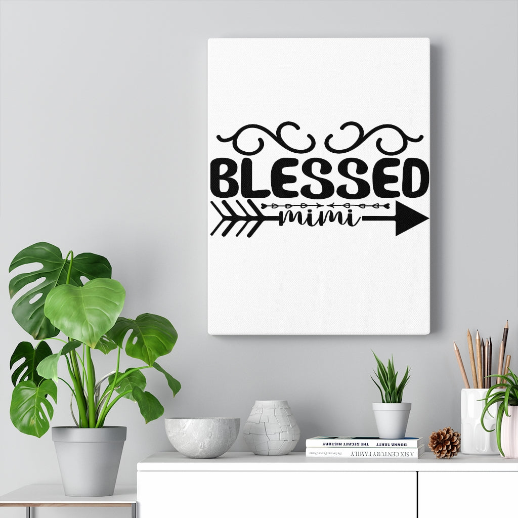 Scripture Walls Inspirational Wall Art Blessed Mimi Arrow Wall Art Motivation Wall Decor for Home Office Gym Inspiring Success Quote Print Ready to Hang Unframed-Express Your Love Gifts