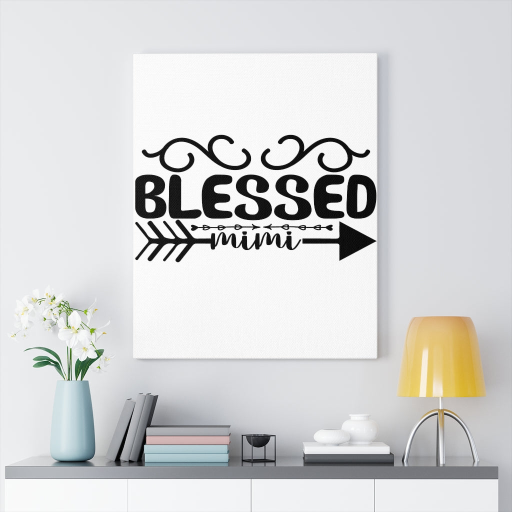 Scripture Walls Inspirational Wall Art Blessed Mimi Arrow Wall Art Motivation Wall Decor for Home Office Gym Inspiring Success Quote Print Ready to Hang Unframed-Express Your Love Gifts