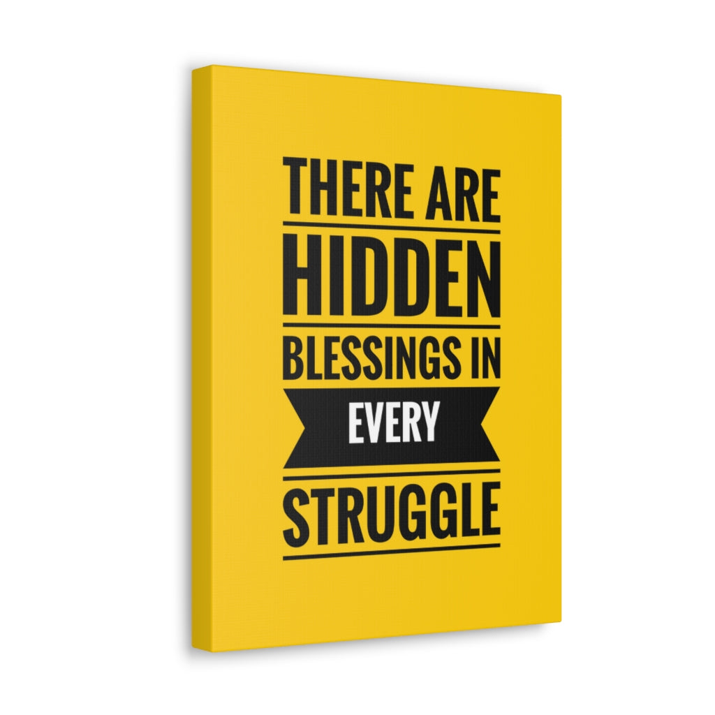 Scripture Walls Inspirational Wall Art Blessings In Every Struggle Motivation Wall Decor for Home Office Gym Inspiring Success Quote Print Ready to Hang Unframed-Express Your Love Gifts