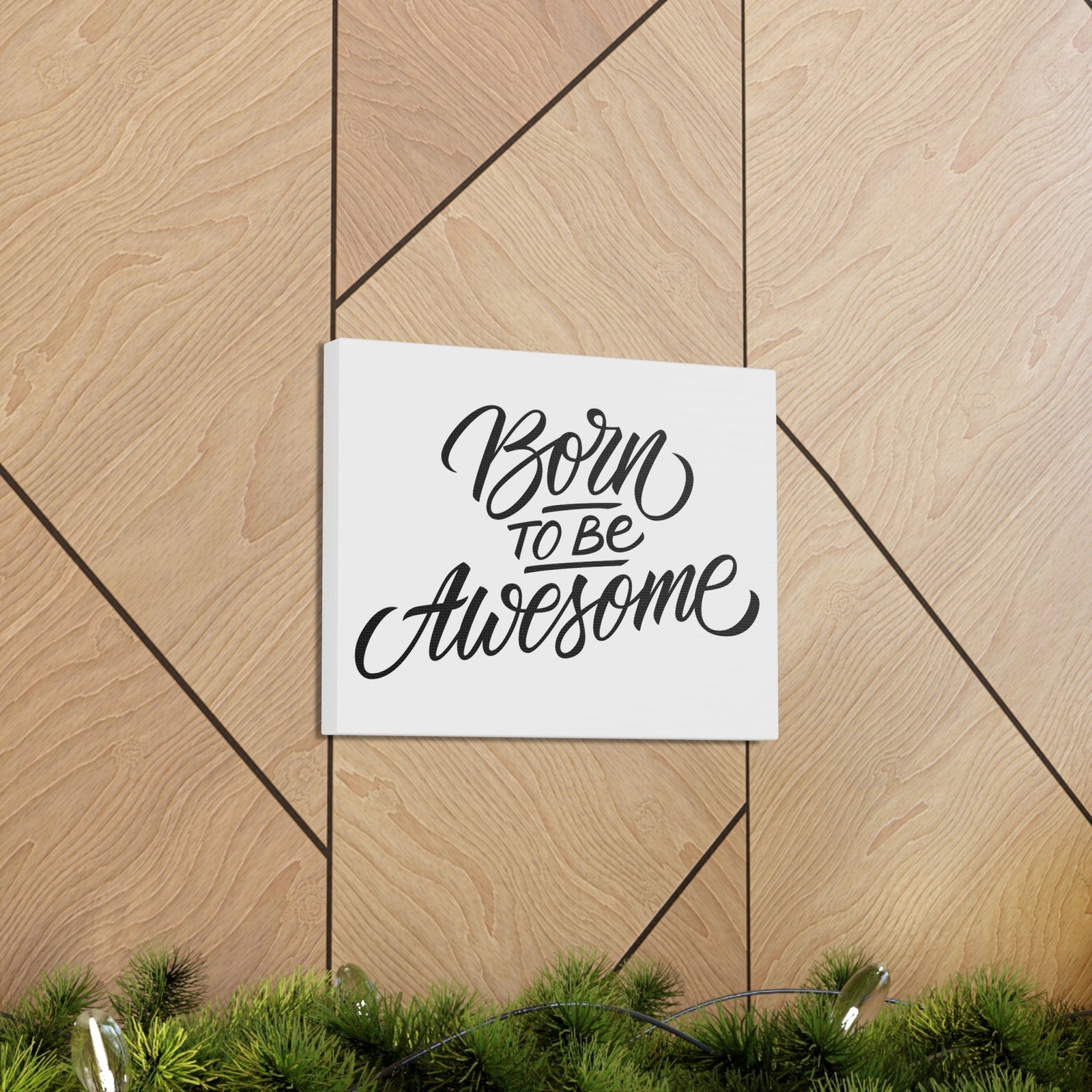 Scripture Walls Inspirational Wall Art Born To Be Awesome Motivation Wall Decor for Home Office Gym Inspiring Success Quote Print Ready to Hang Unframed-Express Your Love Gifts