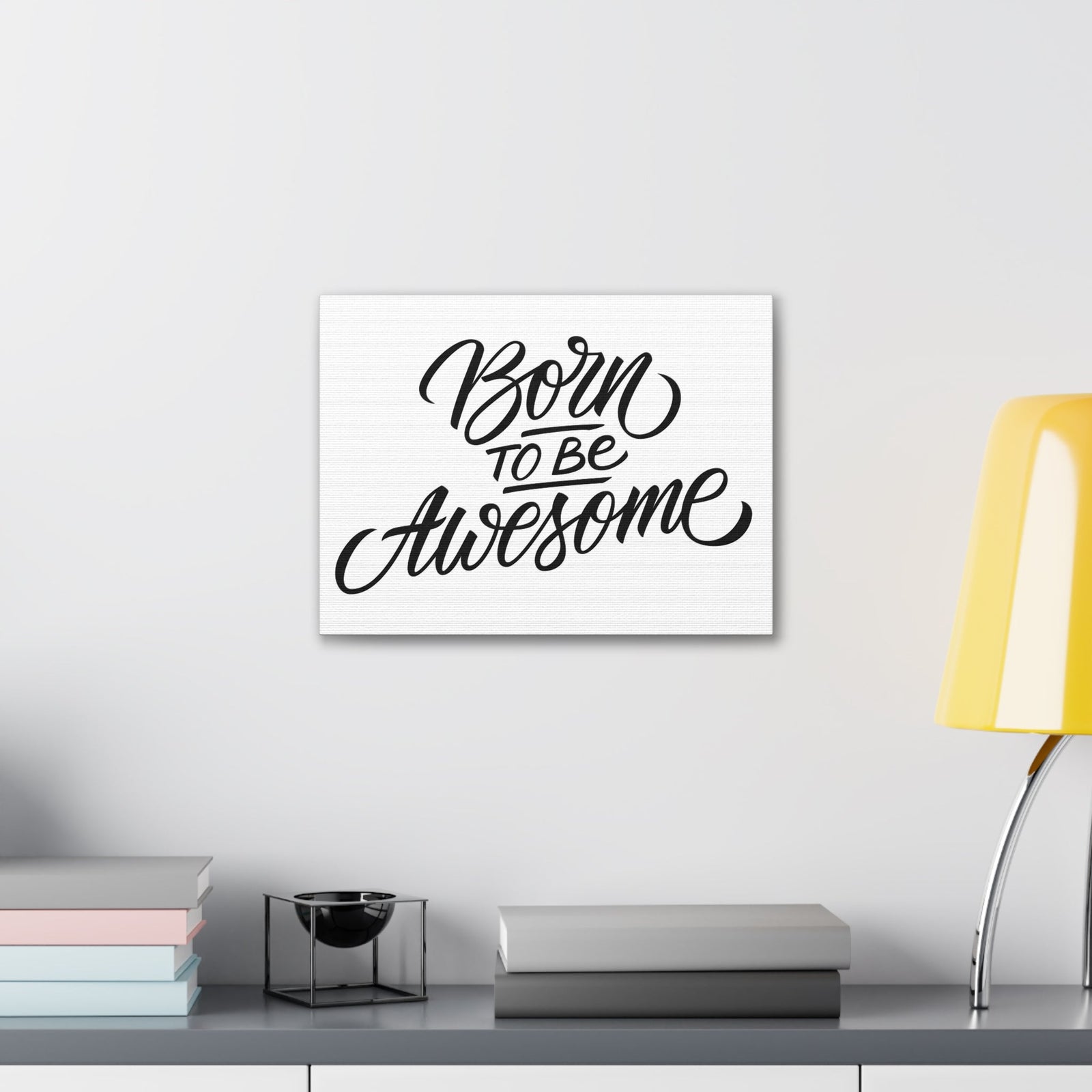 Scripture Walls Inspirational Wall Art Born To Be Awesome Motivation Wall Decor for Home Office Gym Inspiring Success Quote Print Ready to Hang Unframed-Express Your Love Gifts