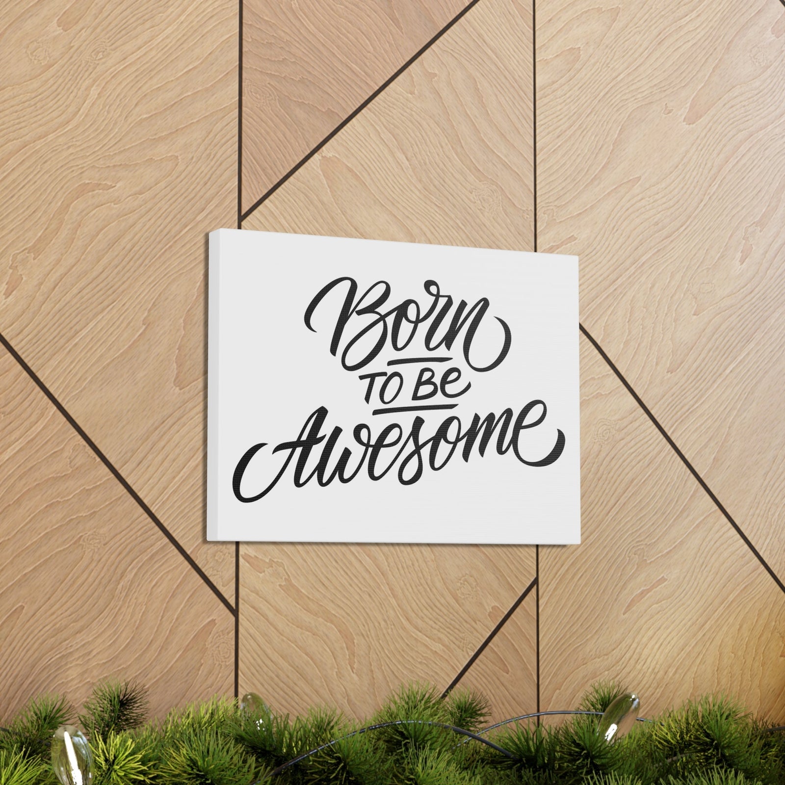 Scripture Walls Inspirational Wall Art Born To Be Awesome Motivation Wall Decor for Home Office Gym Inspiring Success Quote Print Ready to Hang Unframed-Express Your Love Gifts