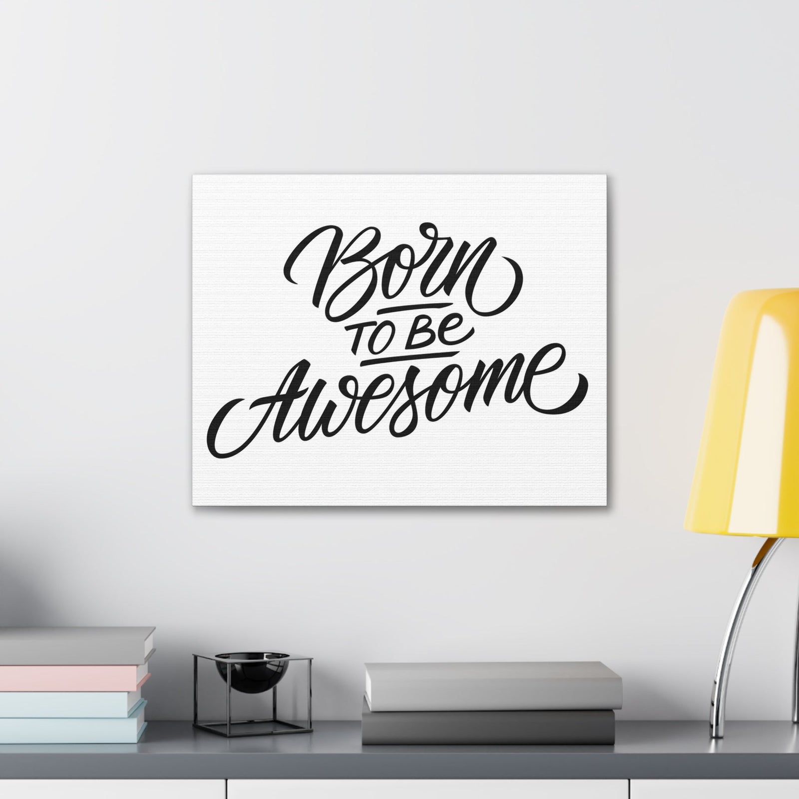 Scripture Walls Inspirational Wall Art Born To Be Awesome Motivation Wall Decor for Home Office Gym Inspiring Success Quote Print Ready to Hang Unframed-Express Your Love Gifts