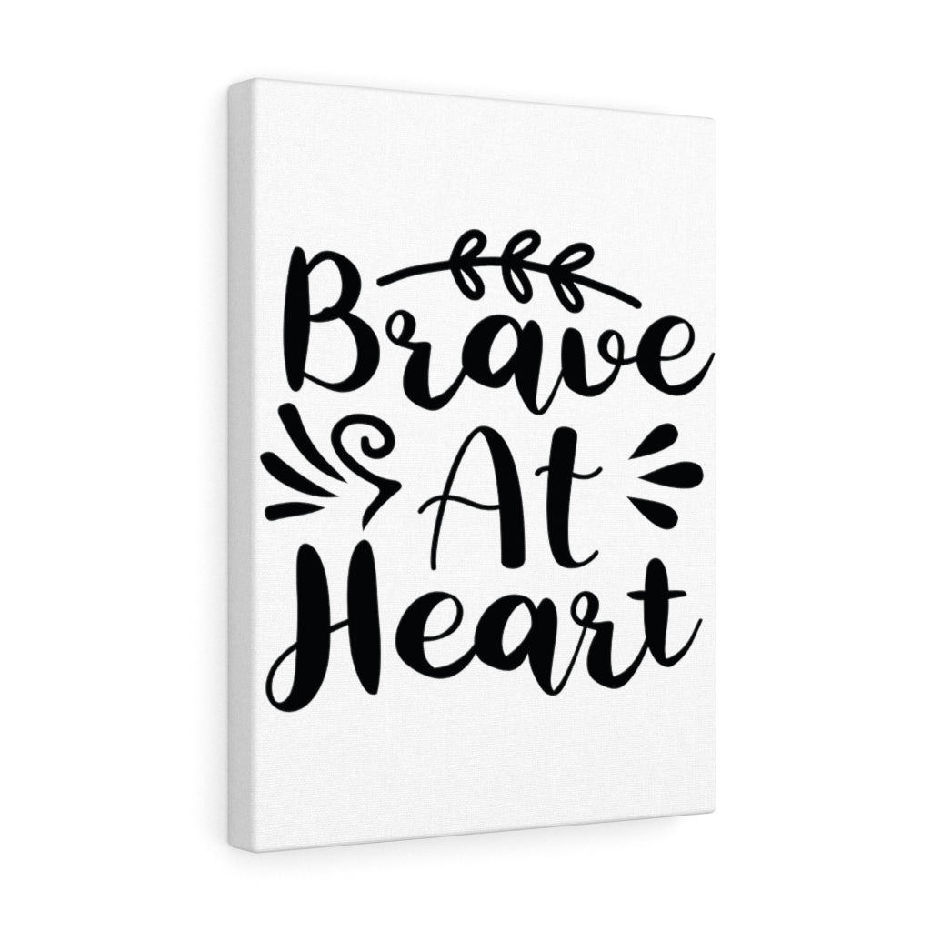 Scripture Walls Inspirational Wall Art Brave At Heart Wall Art Motivation Wall Decor for Home Office Gym Inspiring Success Quote Print Ready to Hang Unframed-Express Your Love Gifts