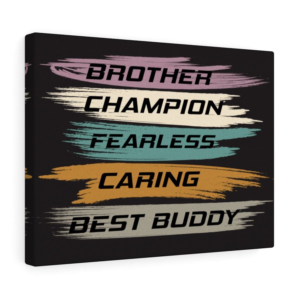 Scripture Walls Inspirational Wall Art Brother Champion Fearless Caring Wall Art Motivation Wall Decor for Home Office Gym Inspiring Success Quote Print Ready to Hang Unframed-Express Your Love Gifts