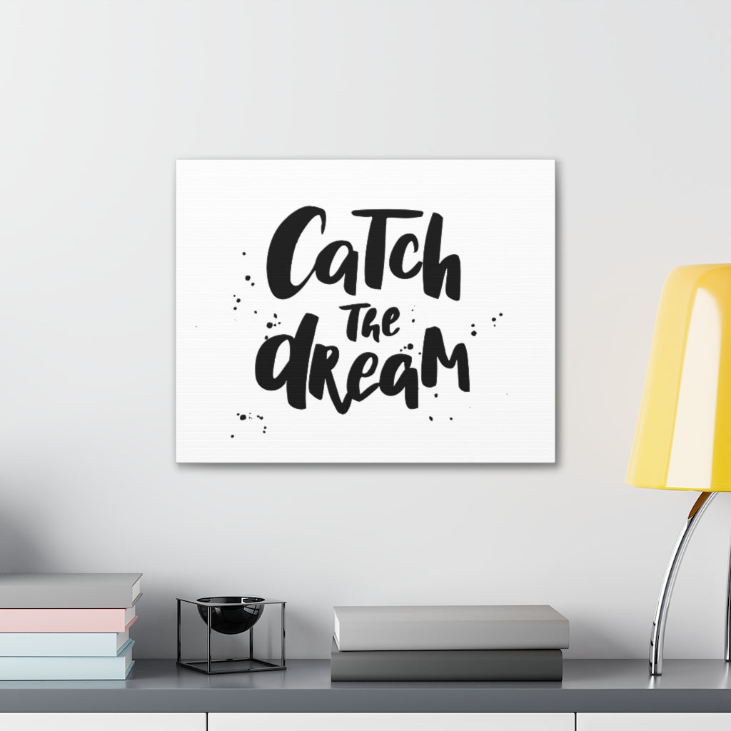 Scripture Walls Inspirational Wall Art Catch The Dream Motivation Wall Decor for Home Office Gym Inspiring Success Quote Print Ready to Hang Unframed-Express Your Love Gifts