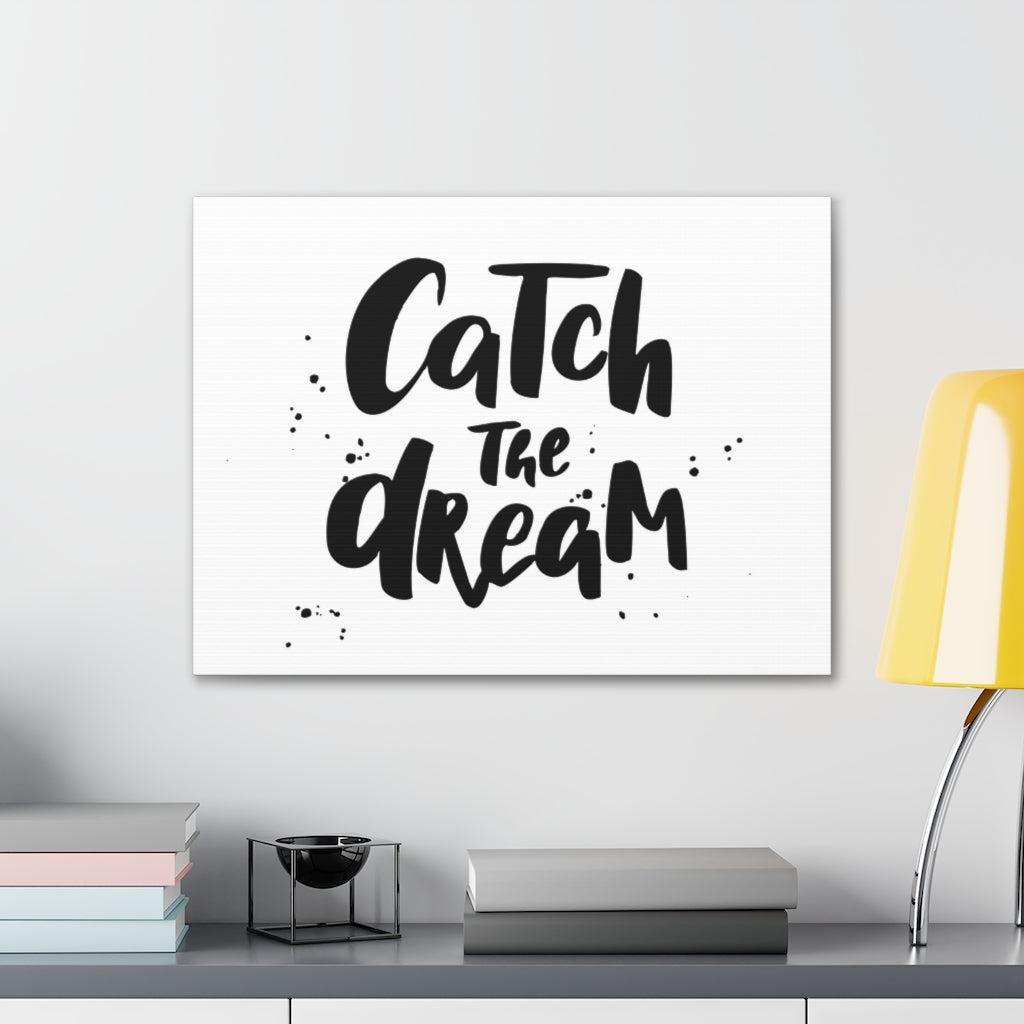 Scripture Walls Inspirational Wall Art Catch The Dream Motivation Wall Decor for Home Office Gym Inspiring Success Quote Print Ready to Hang Unframed-Express Your Love Gifts