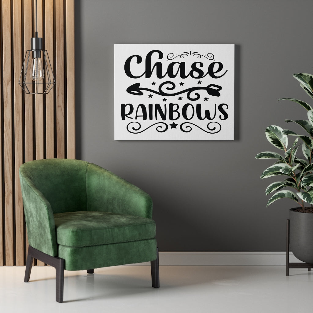 Scripture Walls Inspirational Wall Art Chase Rainbows Wall Art Motivation Wall Decor for Home Office Gym Inspiring Success Quote Print Ready to Hang Unframed-Express Your Love Gifts