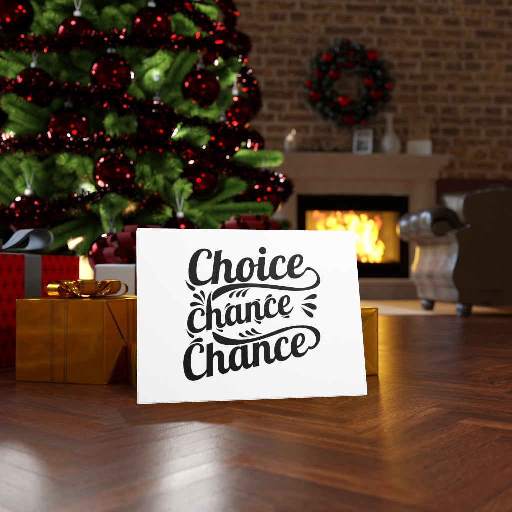 Scripture Walls Inspirational Wall Art Choice Chance Chance Wall Art Motivational Motto Inspiring Prints Artwork Decor Ready to Hang Unframed-Express Your Love Gifts