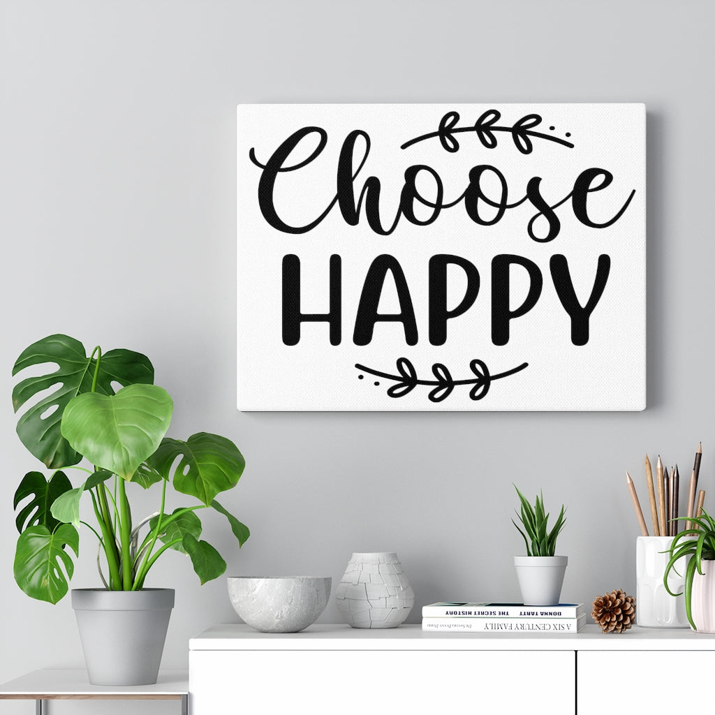 Scripture Walls Inspirational Wall Art Choose Happy Wall Art Motivation Wall Decor for Home Office Gym Inspiring Success Quote Print Ready to Hang Unframed-Express Your Love Gifts