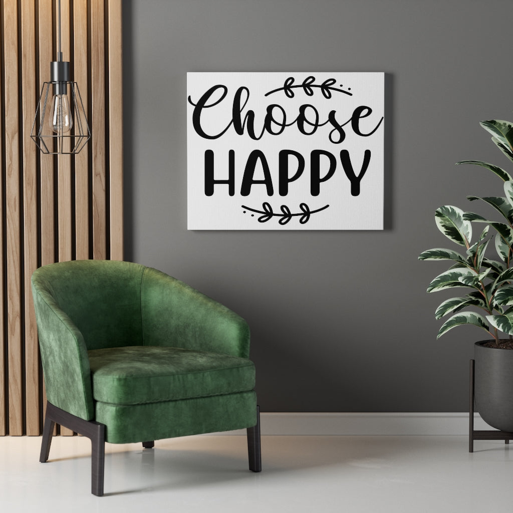 Scripture Walls Inspirational Wall Art Choose Happy Wall Art Motivation Wall Decor for Home Office Gym Inspiring Success Quote Print Ready to Hang Unframed-Express Your Love Gifts