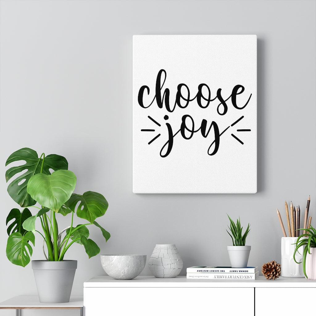 Scripture Walls Inspirational Wall Art Choose Joy Black And White Wall Art Motivation Wall Decor for Home Office Gym Inspiring Success Quote Print Ready to Hang Unframed-Express Your Love Gifts