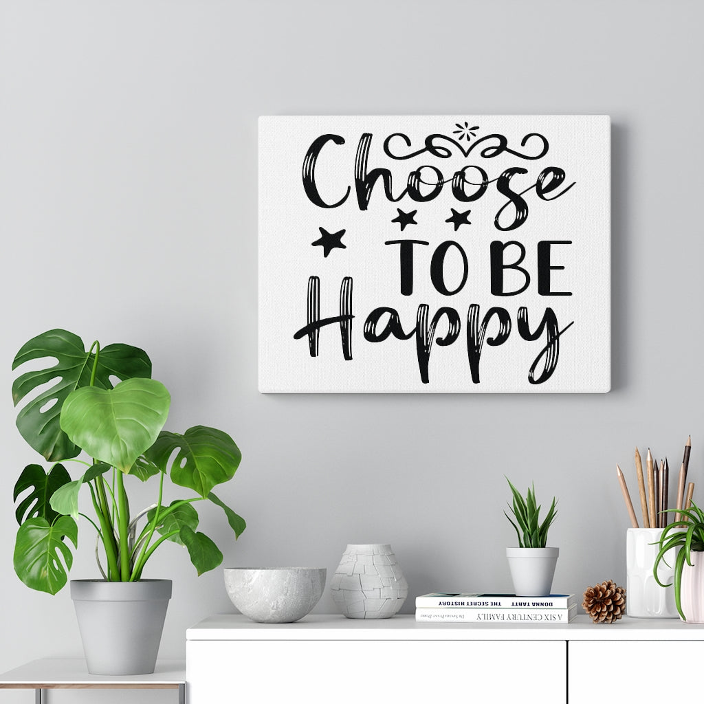 Scripture Walls Inspirational Wall Art Choose To Be Happy Wall Art Motivation Wall Decor for Home Office Gym Inspiring Success Quote Print Ready to Hang Unframed-Express Your Love Gifts