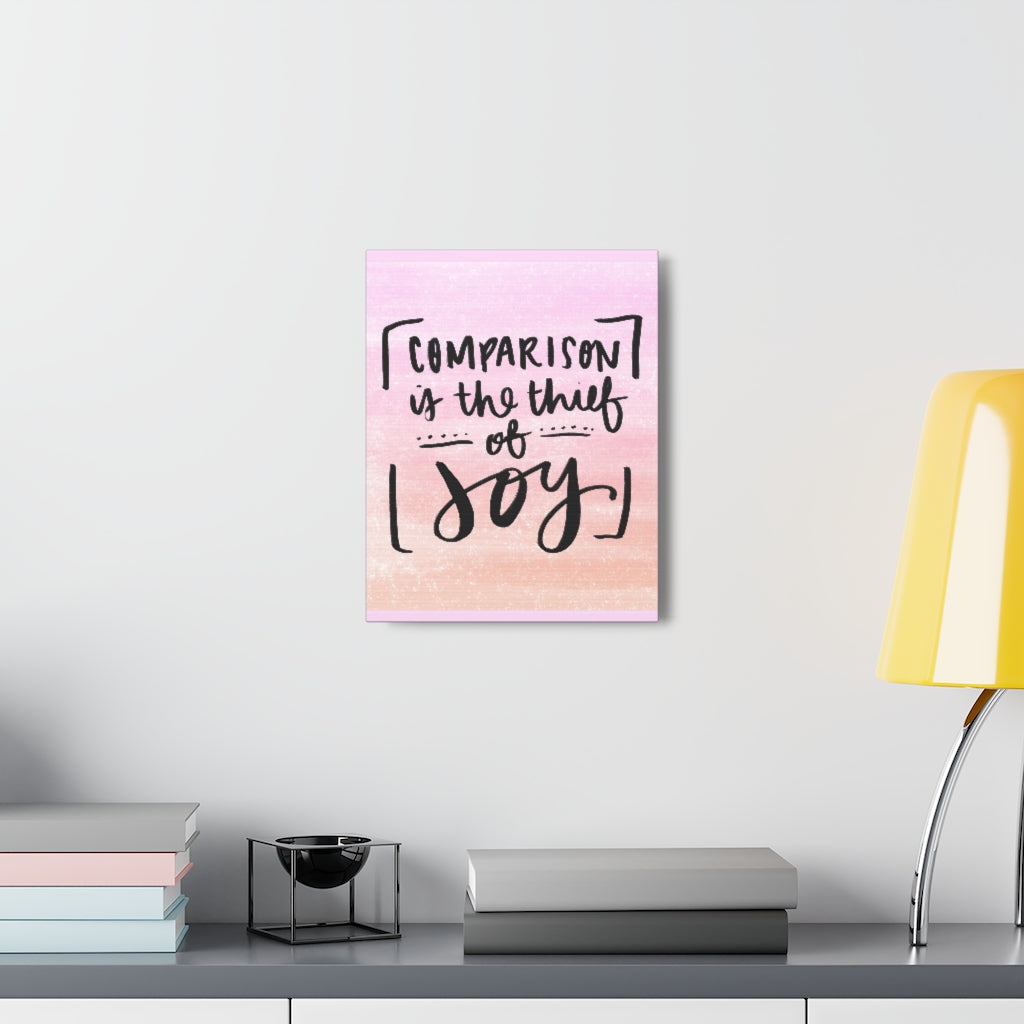 Scripture Walls Inspirational Wall Art Comparison Thief Of Joy Motivation Wall Decor for Home Office Gym Inspiring Success Quote Print Ready to Hang Unframed-Express Your Love Gifts