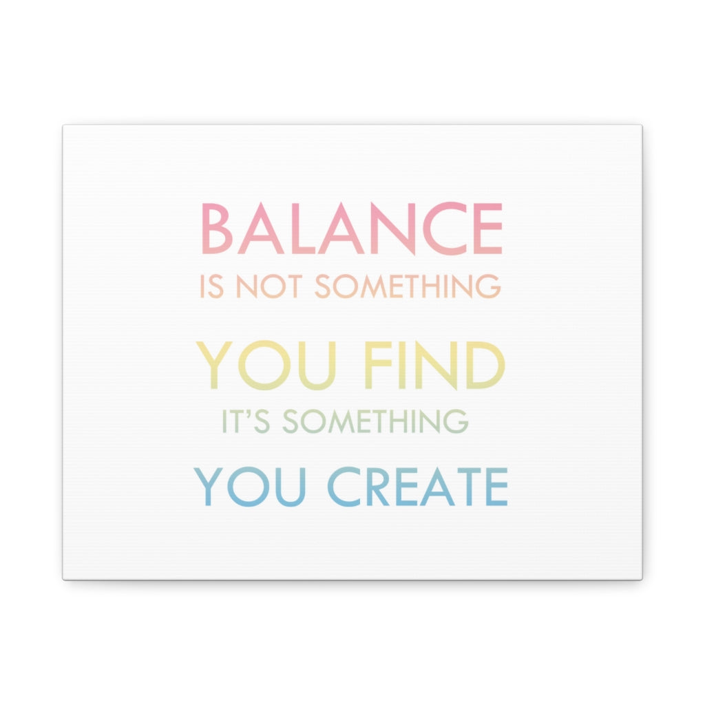 Scripture Walls Inspirational Wall Art Create Balance Motivation Wall Decor for Home Office Gym Inspiring Success Quote Print Ready to Hang Unframed-Express Your Love Gifts