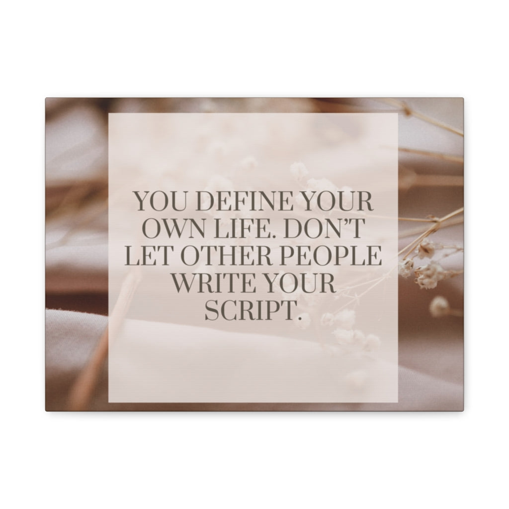 Scripture Walls Inspirational Wall Art Define Your Own Life Motivation Wall Decor for Home Office Gym Inspiring Success Quote Print Ready to Hang Unframed-Express Your Love Gifts