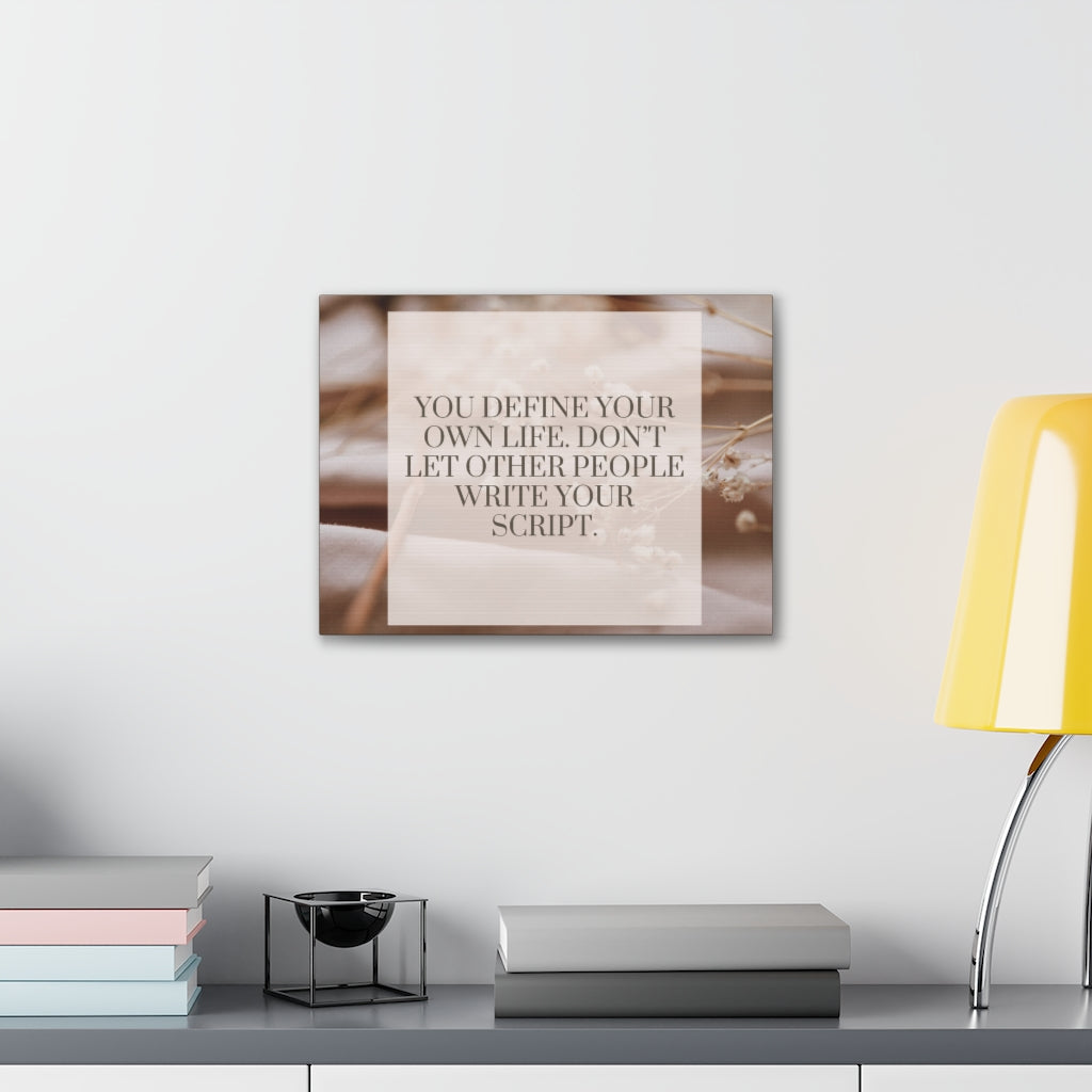 Scripture Walls Inspirational Wall Art Define Your Own Life Motivation Wall Decor for Home Office Gym Inspiring Success Quote Print Ready to Hang Unframed-Express Your Love Gifts