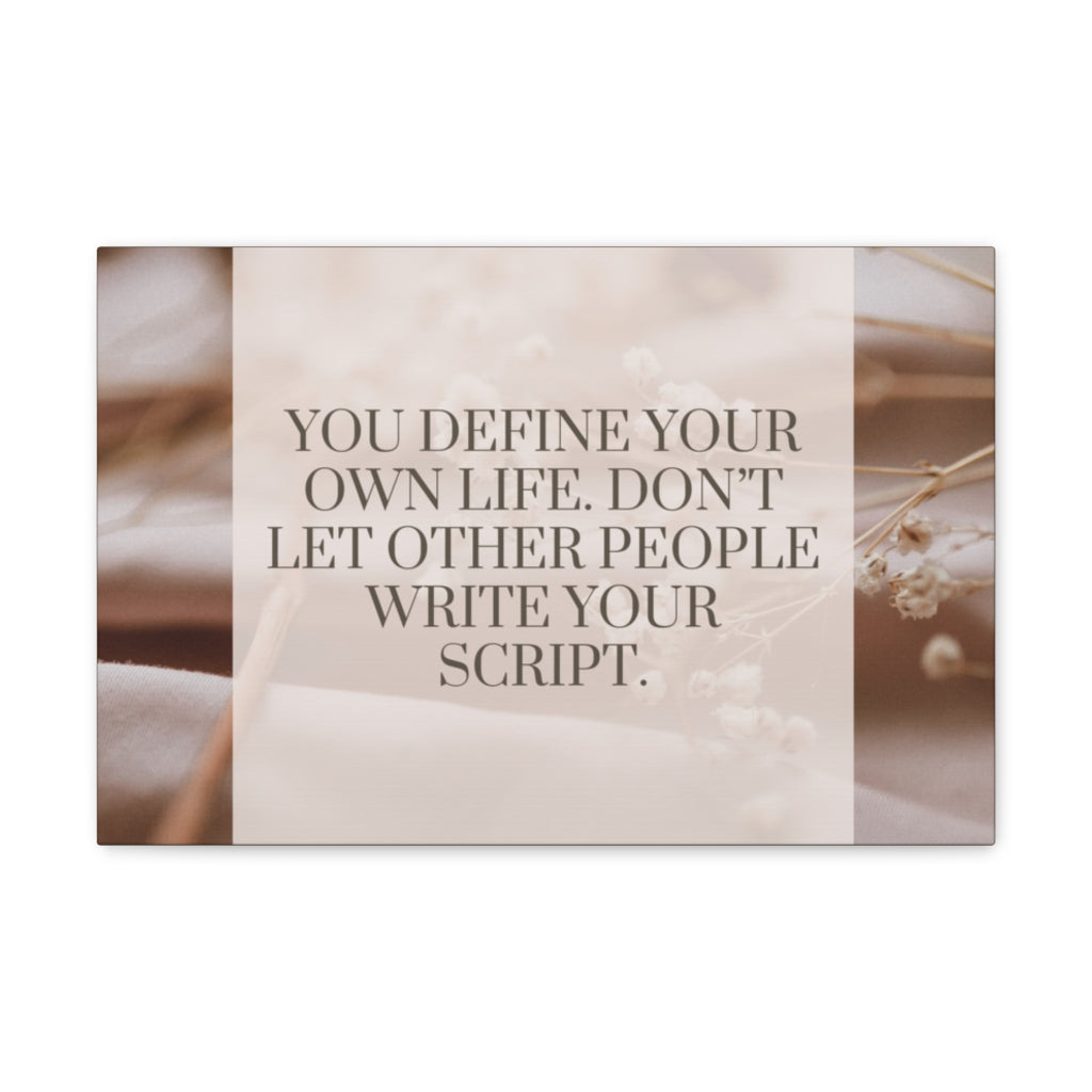 Scripture Walls Inspirational Wall Art Define Your Own Life Motivation Wall Decor for Home Office Gym Inspiring Success Quote Print Ready to Hang Unframed-Express Your Love Gifts