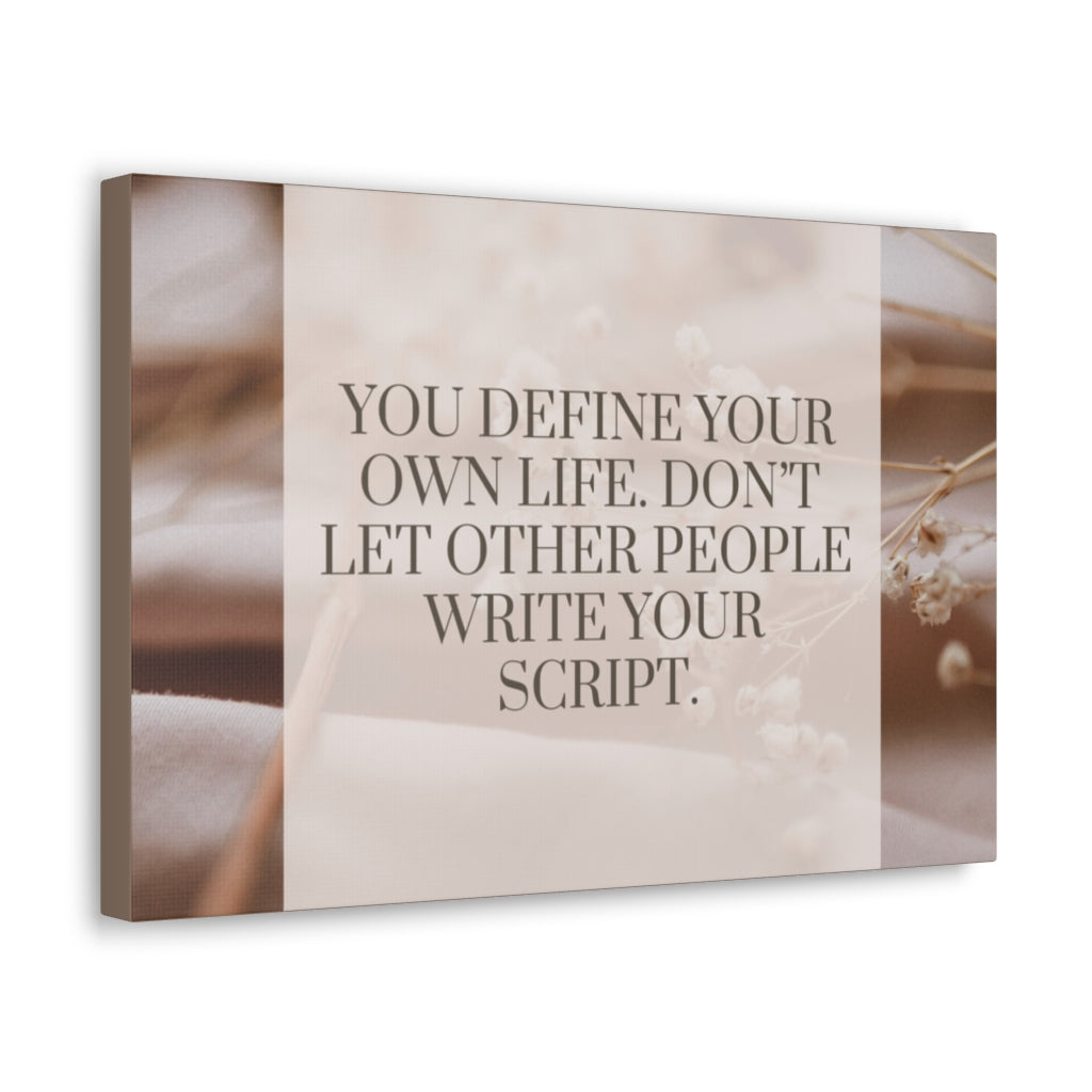 Scripture Walls Inspirational Wall Art Define Your Own Life Motivation Wall Decor for Home Office Gym Inspiring Success Quote Print Ready to Hang Unframed-Express Your Love Gifts