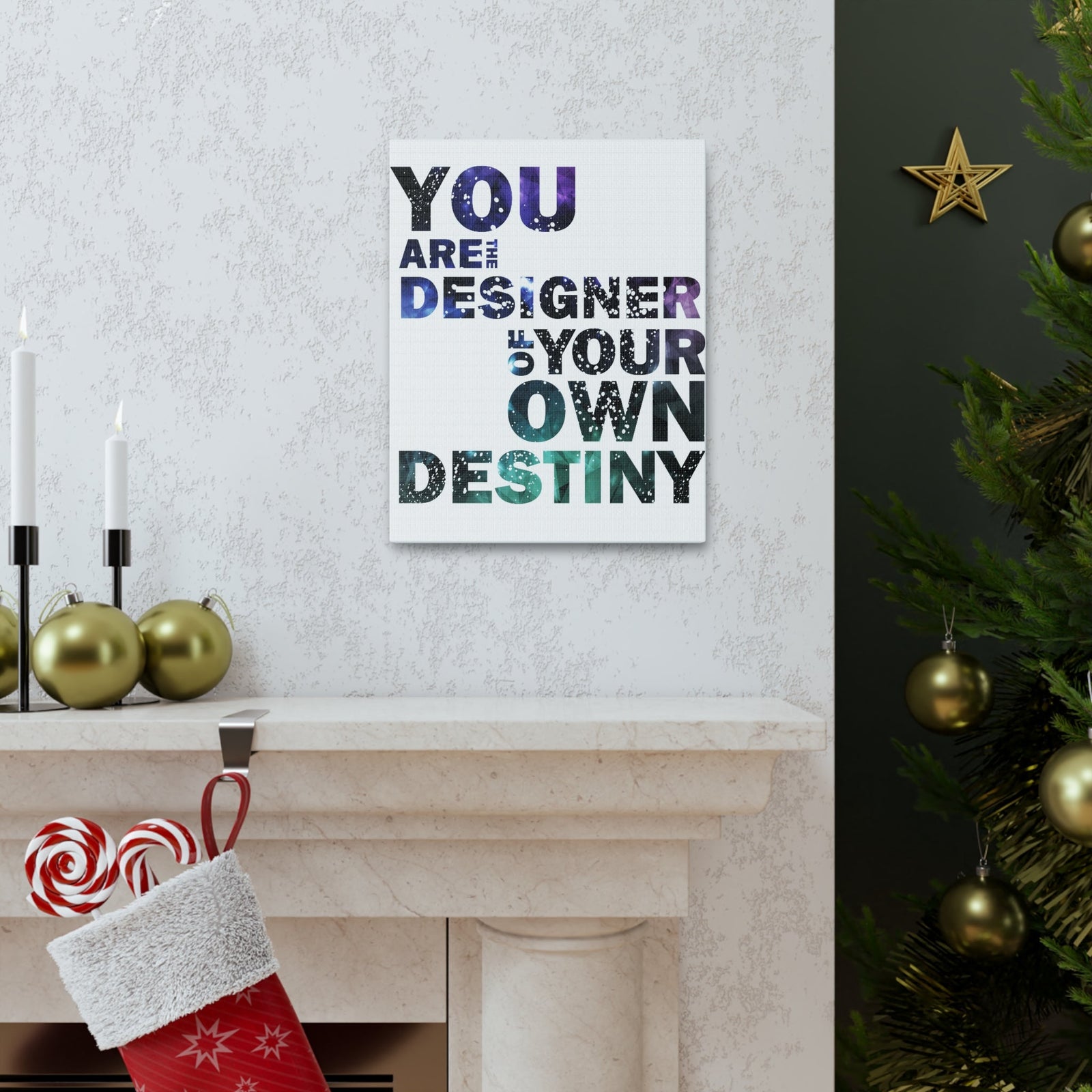 Scripture Walls Inspirational Wall Art Designer Of Your Own Destiny Motivation Wall Decor for Home Office Gym Inspiring Success Quote Print Ready to Hang Unframed-Express Your Love Gifts