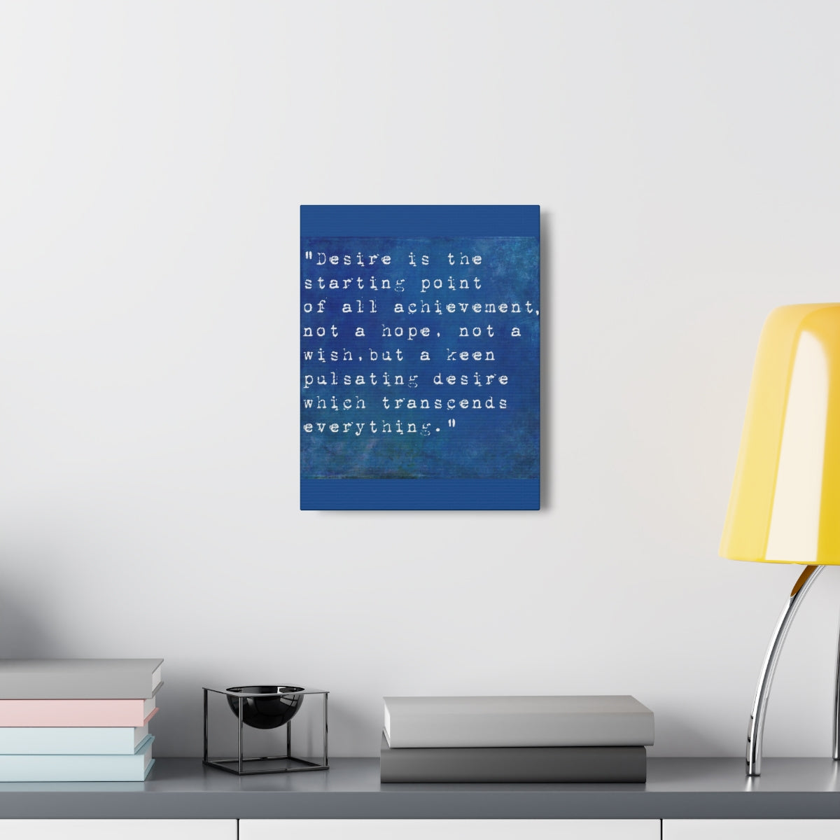 Scripture Walls Inspirational Wall Art Desire Is Starting Point Motivation Wall Decor for Home Office Gym Inspiring Success Quote Print Ready to Hang Unframed-Express Your Love Gifts