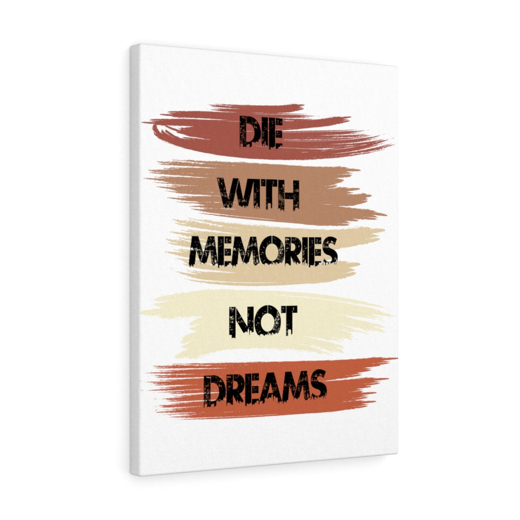 Scripture Walls Inspirational Wall Art Die With Memories Not Dreams Wall Art Motivation Wall Decor for Home Office Gym Inspiring Success Quote Print Ready to Hang Unframed-Express Your Love Gifts