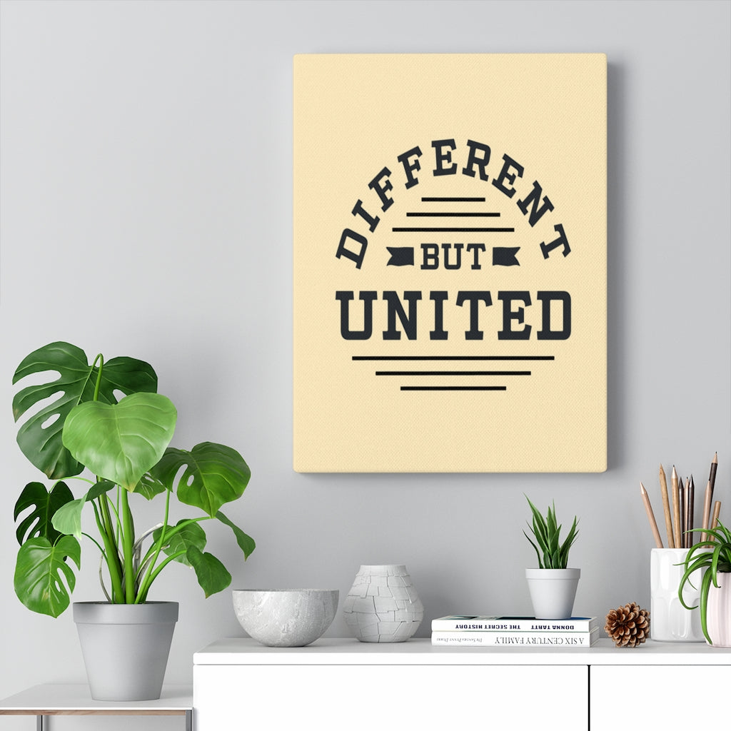 Scripture Walls Inspirational Wall Art Different But United Wall Art Motivation Wall Decor for Home Office Gym Inspiring Success Quote Print Ready to Hang Unframed-Express Your Love Gifts