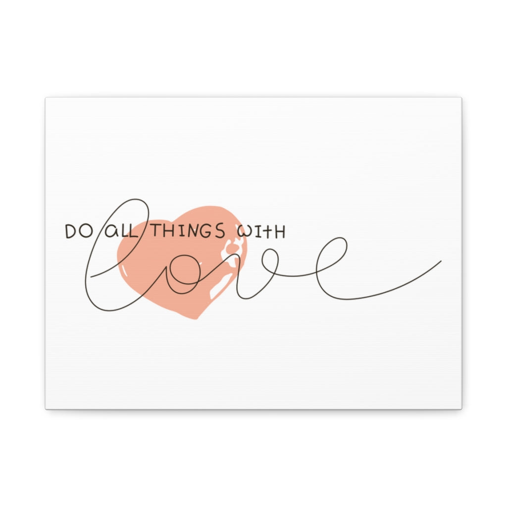 Scripture Walls Inspirational Wall Art Do All With Love Motivation Wall Decor for Home Office Gym Inspiring Success Quote Print Ready to Hang Unframed-Express Your Love Gifts