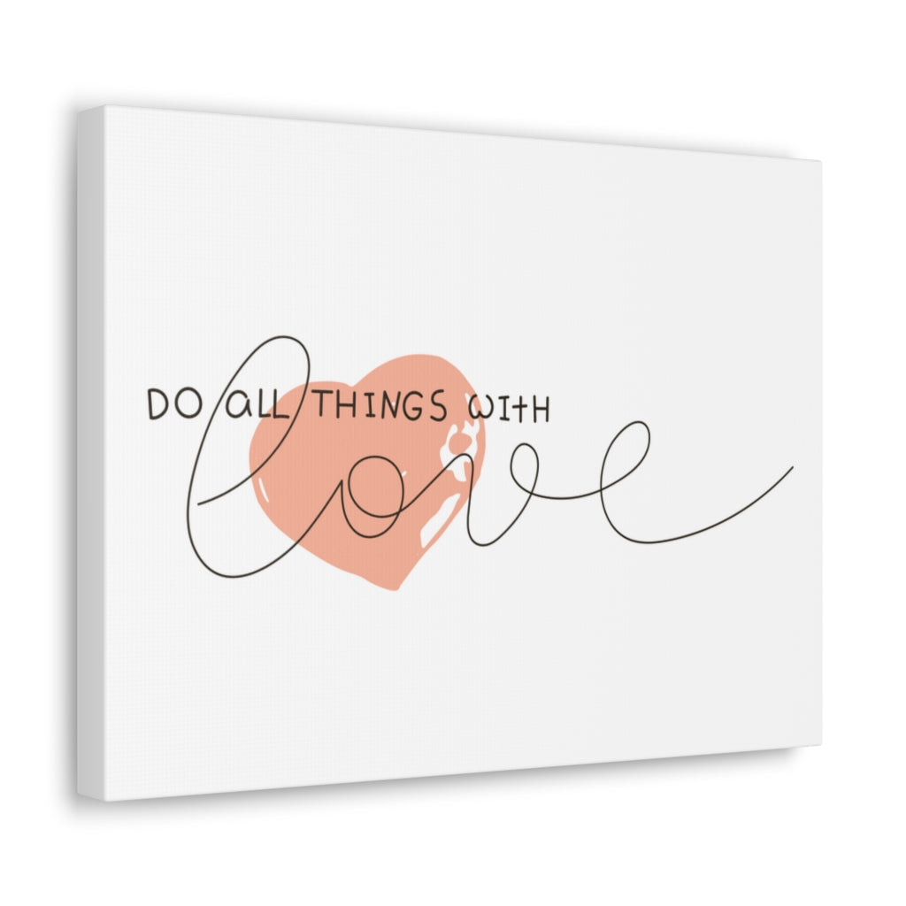 Scripture Walls Inspirational Wall Art Do All With Love Motivation Wall Decor for Home Office Gym Inspiring Success Quote Print Ready to Hang Unframed-Express Your Love Gifts