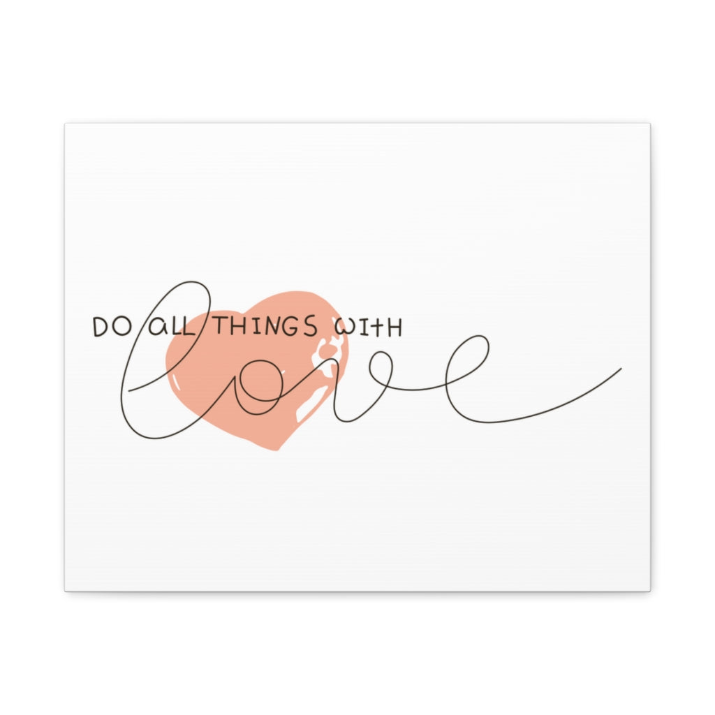 Scripture Walls Inspirational Wall Art Do All With Love Motivation Wall Decor for Home Office Gym Inspiring Success Quote Print Ready to Hang Unframed-Express Your Love Gifts